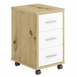 Rollcontainer - Artisan Eiche - weiß