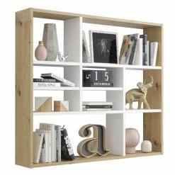 Wandregal - Artisan Eiche - weiß - 90 cm breit