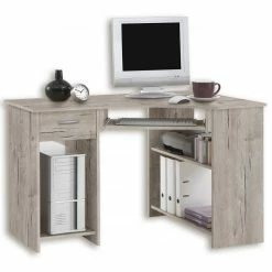 Eck-Schreibtisch - Sandeiche - 118 cm