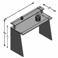 2-teiliges Schreibtisch-Set - anthrazit-orange -Günstiges Büro Geschäft 0131003800 04 1600Wx1600H
