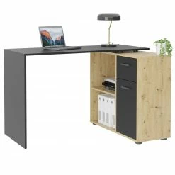 Schreibtisch - Artisan Eiche - schwarz - variabel stellbar -Günstiges Büro Geschäft 0131003902 03 1600Wx1600H