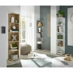 Eckregal - weiß - 142 cm hoch -Günstiges Büro Geschäft 0153001900 06 1600Wx1600H