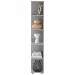 Eckregal - Beton-Optik - 142 cm hoch -Günstiges Büro Geschäft 0153001901 03 1600Wx1600H