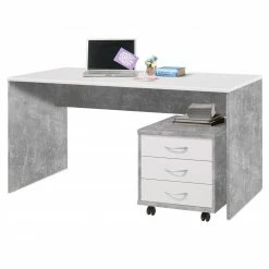 Schreibtisch - Beton - 150 cm breit -Günstiges Büro Geschäft 0153012501 03 1600Wx1600H