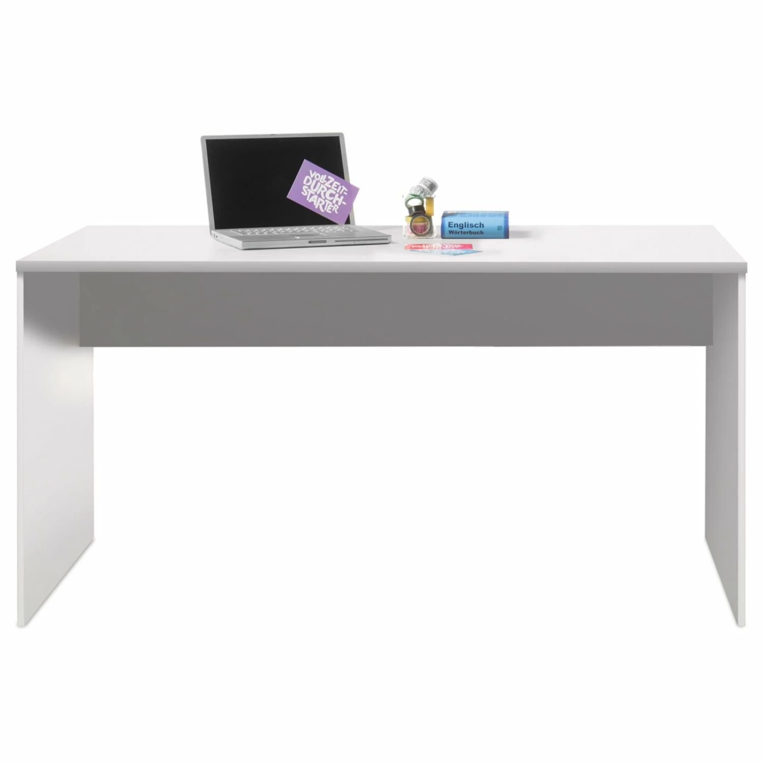 Schreibtisch - weiß - 150 cm breit 5 Schreibtisch - weiß - 150 cm breit – Bild 3