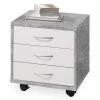 Rollcontainer - Beton-weiß - 46 cm breit -Günstiges Büro Geschäft 0153012601 1600Wx1600H