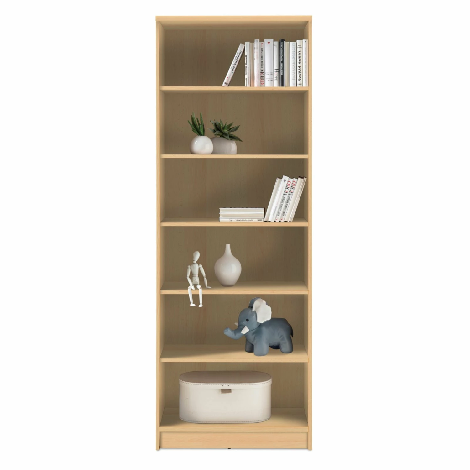 Regal - Buche - 5 Einlegeböden - 72 cm breit 4 Regal - Buche - 5 Einlegeböden - 72 cm breit – Bild 2