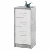 Kommode - Beton-weiß - 38 cm breit