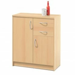 Kommode - Buche - 2 Schubkästen - 74 cm