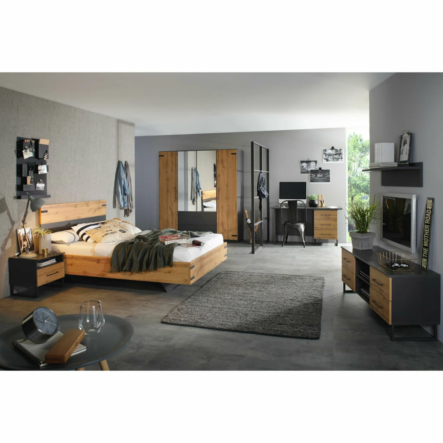 Wandboard - grau metallic - 92 cm 4 Wandboard - grau metallic - 92 cm – Bild 2