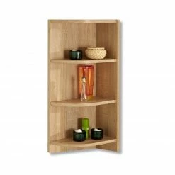 Abschlussecke - Eiche natur - mit Absatz - 33 cm breit