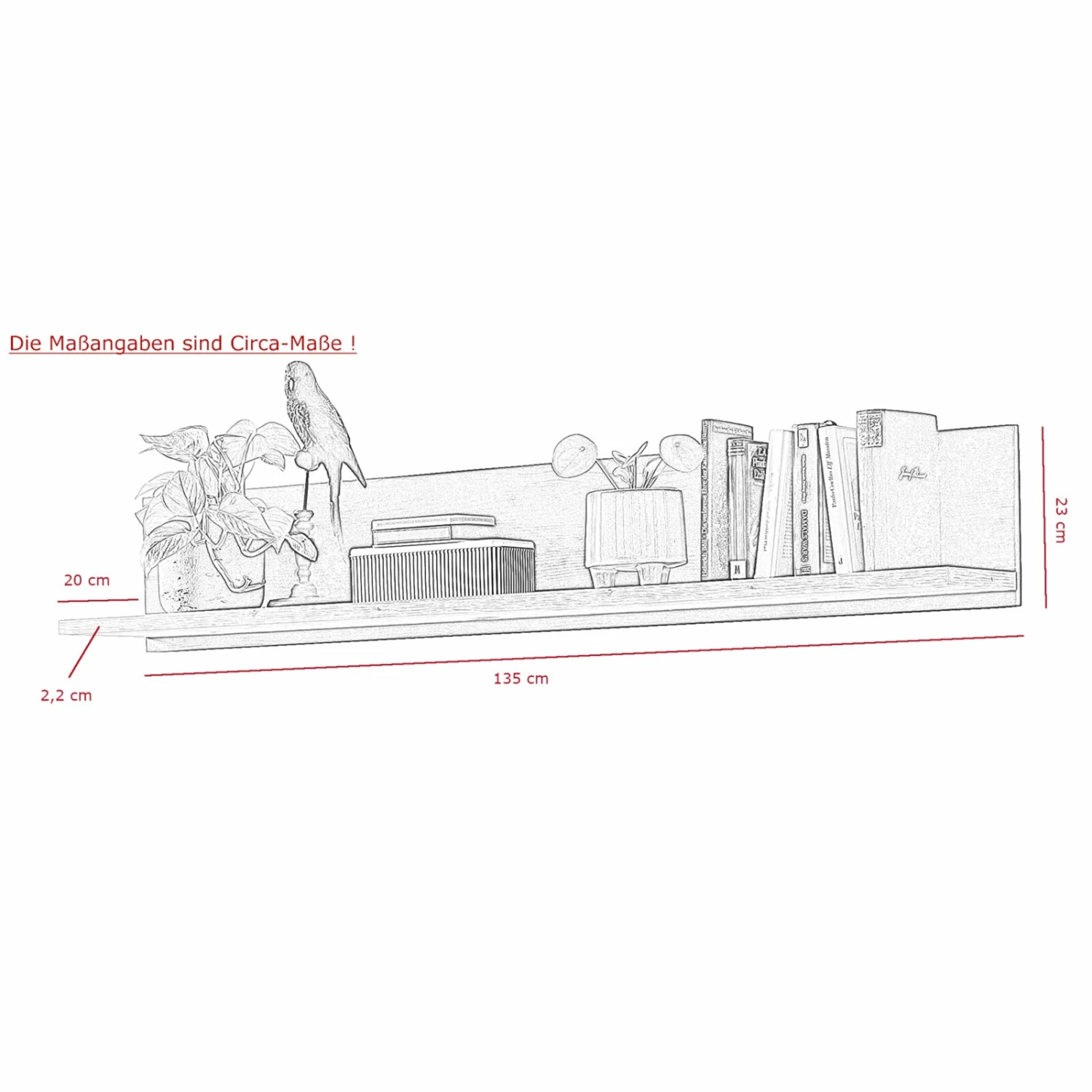 Wandboard - Oldwood-Burned Wood - 135 cm breit 5 Wandboard - Oldwood-Burned Wood - 135 cm breit – Bild 3