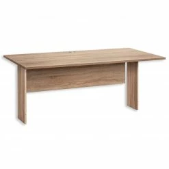 Schreibtischplatte - Sonoma Eiche - mit Kabelführung