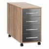 Rollcontainer - Sonoma Eiche-grau - 43 cm breit