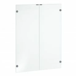 Klarglastüren - transparent - Push-to-open