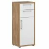 Aktenschrank - Riviera Eiche - weiß Hochglanz - 113 cm hoch -Günstiges Büro Geschäft 0432015200 1600Wx1600H