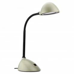 LAMPURA LED-Schreibtischleuchte - taupe-schwarz - mit Flexarm