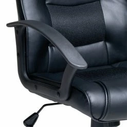 Drehstuhl - schwarz - Lederoptik -Günstiges Büro Geschäft 1015001900 03 1600Wx1600H