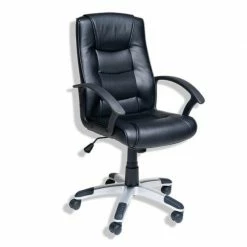 Drehstuhl - schwarz - Lederoptik -Günstiges Büro Geschäft 1015001900 09 1600Wx1600H