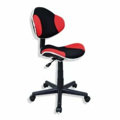 Drehstuhl - schwarz-rot - höhenverstellbar