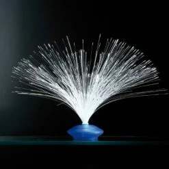 Glasfaserleuchte - blau - mit Farbwechsler