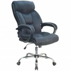 Chefsessel - schwarz - höhenverstellbar - gepolsterte Armlehnen