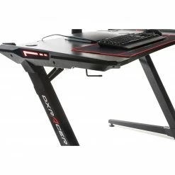 Gaming-Schreibtisch - schwarz - mit LED-Beleuchtung -Günstiges Büro Geschäft 1015053200 05 1600Wx1600H