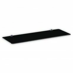 Wandboard - Glas - schwarz - 60x20 cm