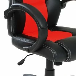 Gaming-Stuhl - schwarz-rot - Lederoptik -Günstiges Büro Geschäft 1015178000 03 1600Wx1600H