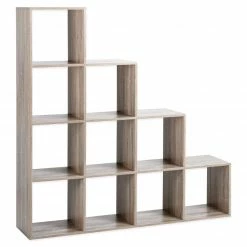 Raumteiler - Sonoma Eiche - 10 Fächer - 139x144 cm