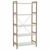 Regal - weiß-natur - Bambus - 150 cm hoch -Günstiges Büro Geschäft 1015254501 1600Wx1600H