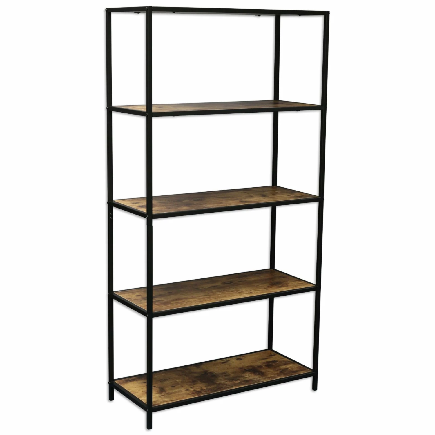 Regal - Eiche-schwarz - 150 cm hoch 3 Regal - Eiche-schwarz - 150 cm hoch