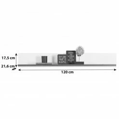 Luca Bessoni Wandboard ALASSIO - weiß Hochglanz - Matera dunkel - 120 cm -Günstiges Büro Geschäft 1016018700 03 1600Wx1600H