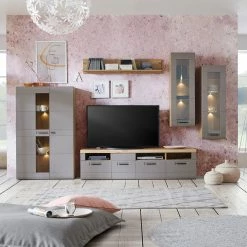 Luca Bessoni Wandboard AURIS - Flagstaff Eiche - 135 cm -Günstiges Büro Geschäft 1016021400 05 1600Wx1600H