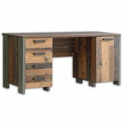 Schreibtisch - Old Wood Vintage - Betonoptik - 155 cm