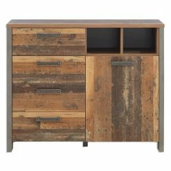 Kommode - Old Wood Vintage - 1 Tür - 107 cm breit -Günstiges Büro Geschäft 1023007200 03 1600Wx1600H