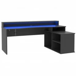 Gamer-Schreibtisch - schwarz - mit LED-Beleuchtung - 200 cm breit -Günstiges Büro Geschäft 1023009300 04 1600Wx1600H