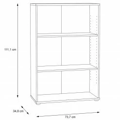 Regal - Sonoma Eiche - 74x111 cm -Günstiges Büro Geschäft 1023011202 05 1600Wx1600H