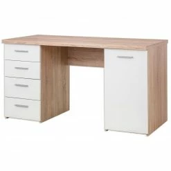 Schreibtisch - Eiche Sonoma - 145 cm -Günstiges Büro Geschäft 1023019004 09 1600Wx1600H