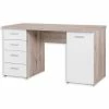 Schreibtisch - Sandeiche-weiß - 145 cm 1 Schreibtisch - Sandeiche-weiß - 145 cm -Günstiges Büro Geschäft 1023019006 1600Wx1600H