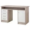 Schreibtisch - Sandeiche-weiß - 126x75,8 cm