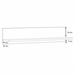 Wandboard - Betonoptik - weiß - 125 cm breit -Günstiges Büro Geschäft 1023037700 06 1600Wx1600H