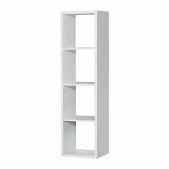 Standregal - weiß - 141,8 cm hoch