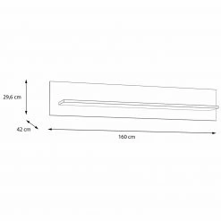 Wandboard - Eiche grau - Riviera Eiche - 160 cm 11 Wandboard - Eiche grau - Riviera Eiche - 160 cm -Günstiges Büro Geschäft 1023083600 05 1600Wx1600H