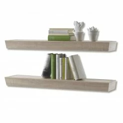 2er-Set Wandboard FERNANDO - Sonoma Eiche - 100 cm