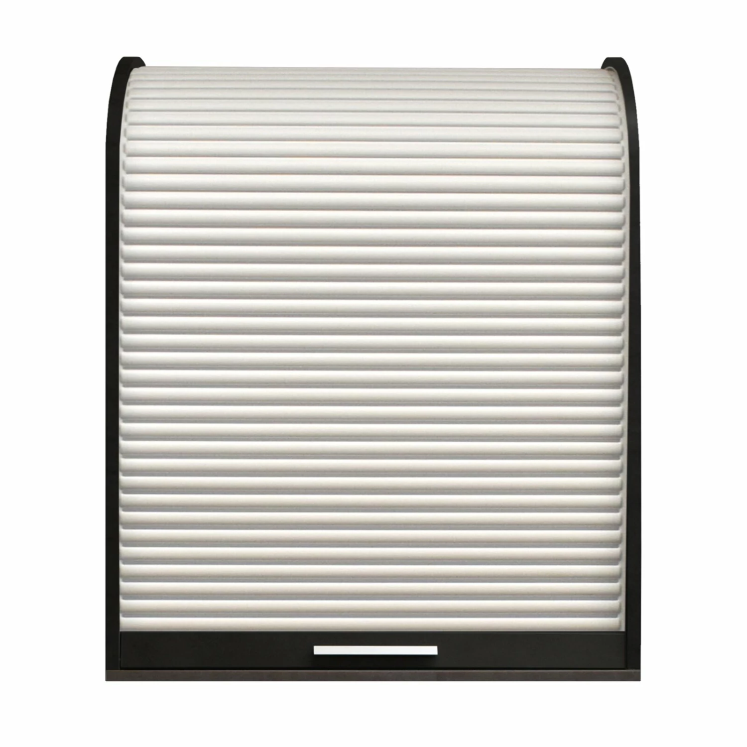 Jalousieschrank - Schwarzstahloptik-weiß matt - 69 cm 3 Jalousieschrank - Schwarzstahloptik-weiß matt - 69 cm