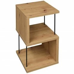 Standregal - Artisan Eiche - schwarz - 65 cm hoch