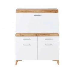 Sekträter - weiß-Eiche Altholz - 98 cm breit -Günstiges Büro Geschäft 1226000400 02 1600Wx1600H