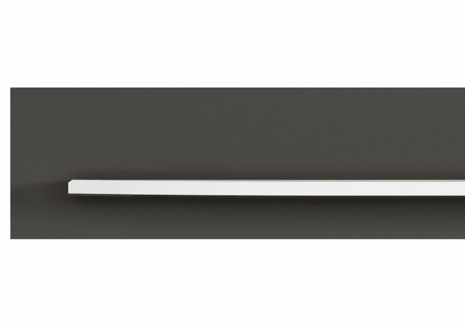 Wandboard - anthrazit - weiß Hochglanz - 150 cm 4 Wandboard - anthrazit - weiß Hochglanz - 150 cm – Bild 2