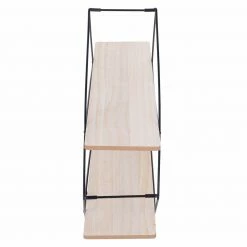 Wandregal - schwarz-natur - 60 cm -Günstiges Büro Geschäft 1257000100 05 1600Wx1600H